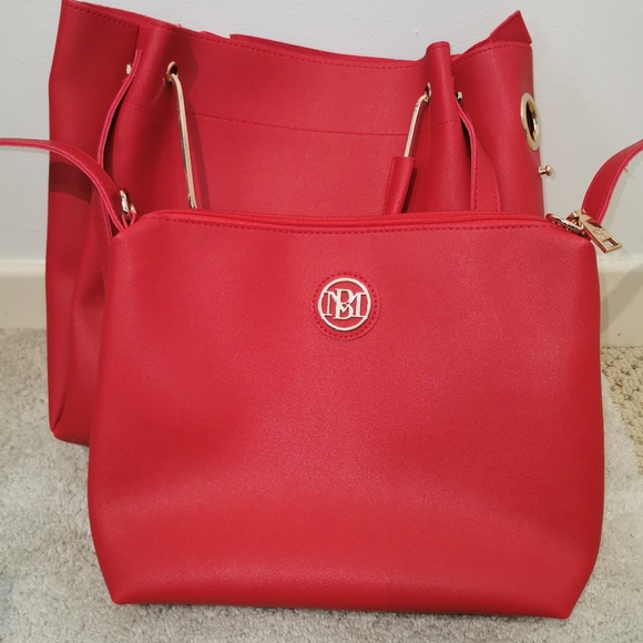 Badgley Mischka red bag - Picture 7 of 12